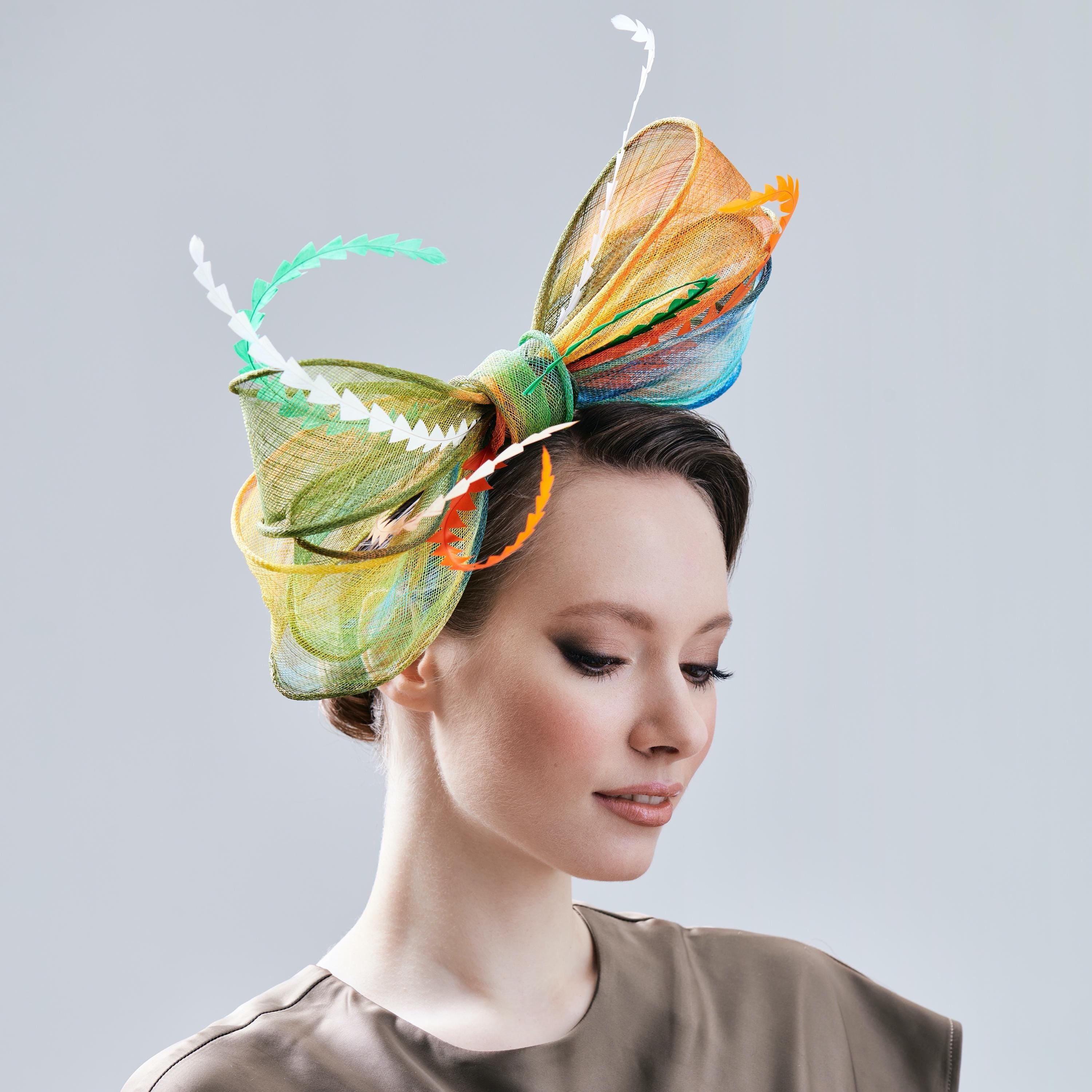 Multicolor Fascinator Headband Wedding Tea Party Cocktail Hat